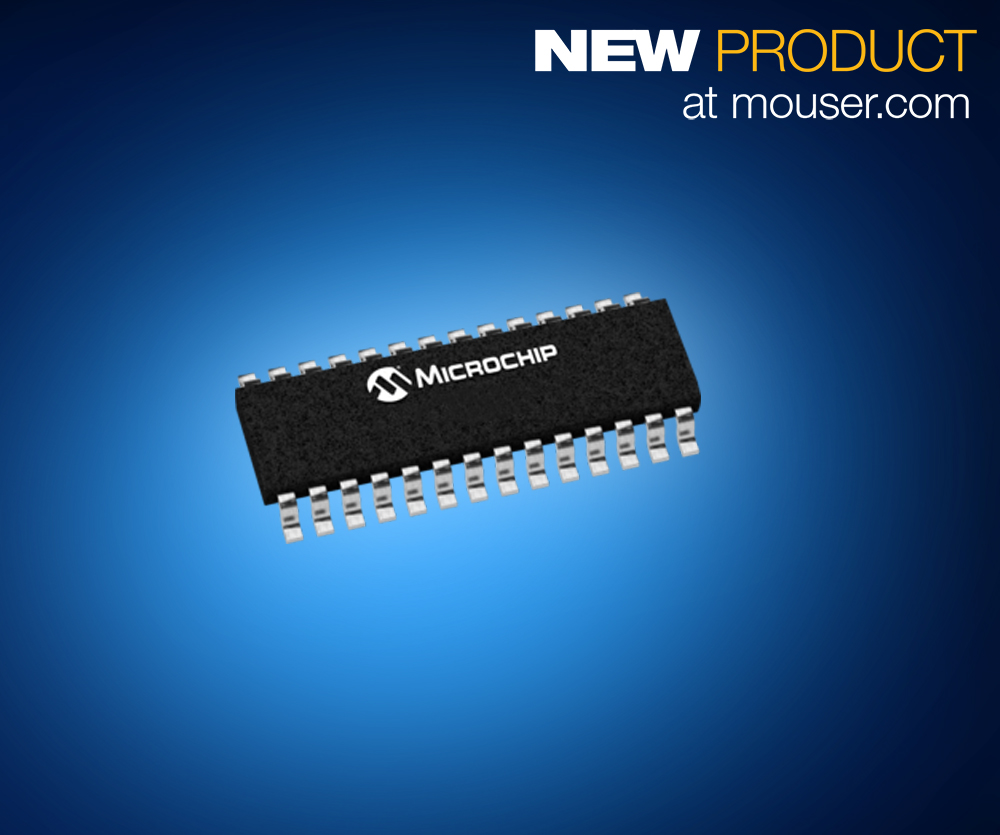 Now at Mouser Electronics: Microchip PIC18F K40 MCUs  with Core Independent Peripherals